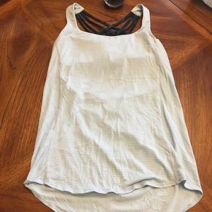 Lululemon Tank- light blue/navy - size 4